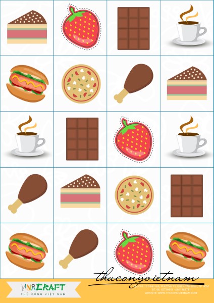 Sticker đồ ăn mẫu 1